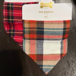 NWT J Crew Dog Bandannas - M/L